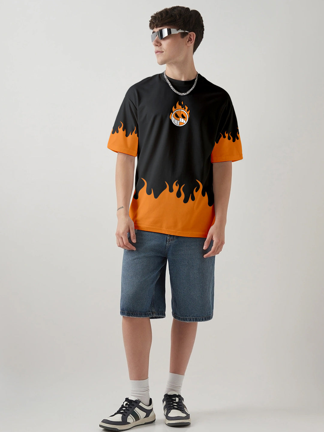 One Piece Fire Fist Ace Oversized T-Shirt