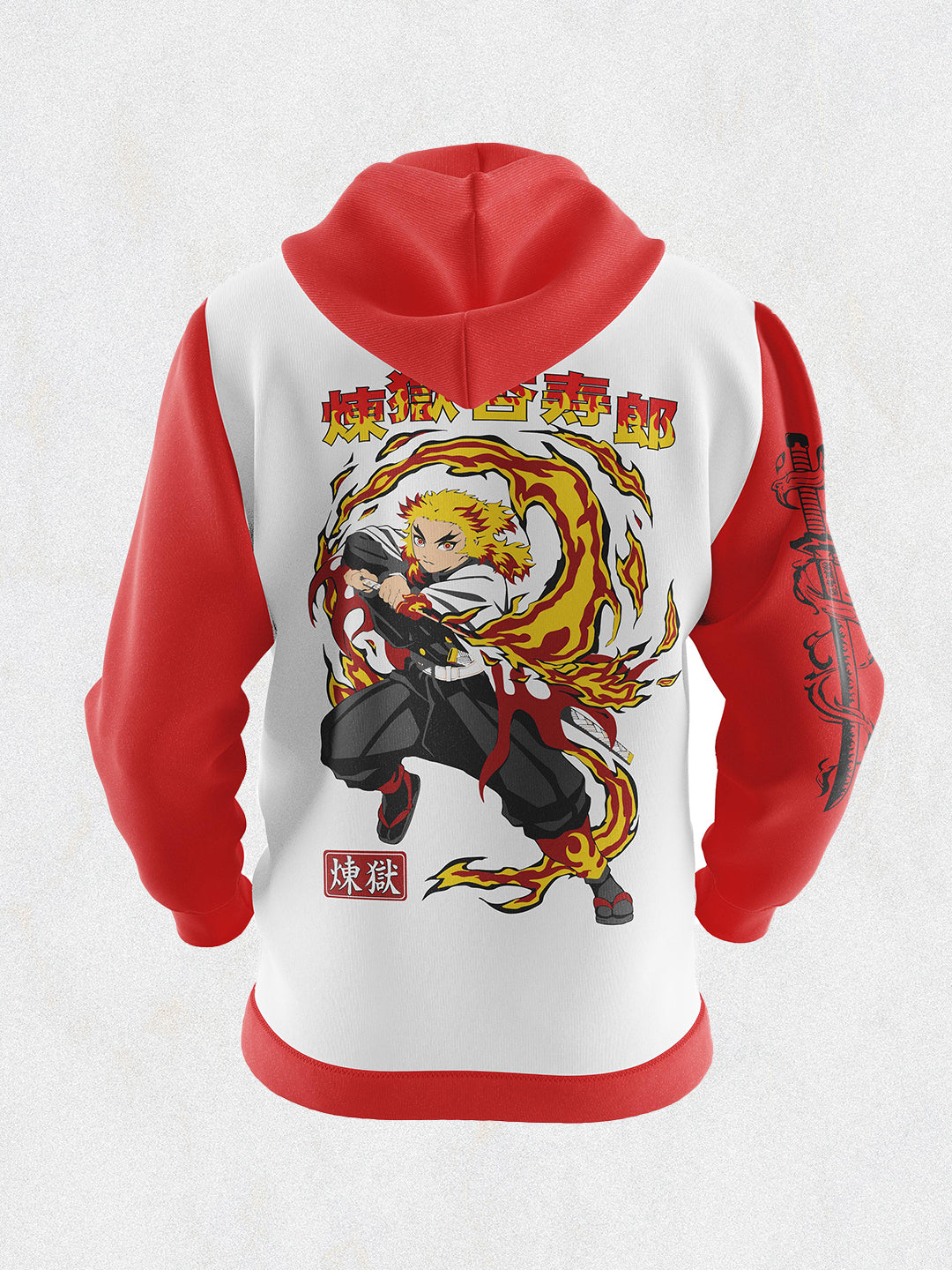 Rengoku Flame Hasira Demon Slayer Multicolor Hoodie