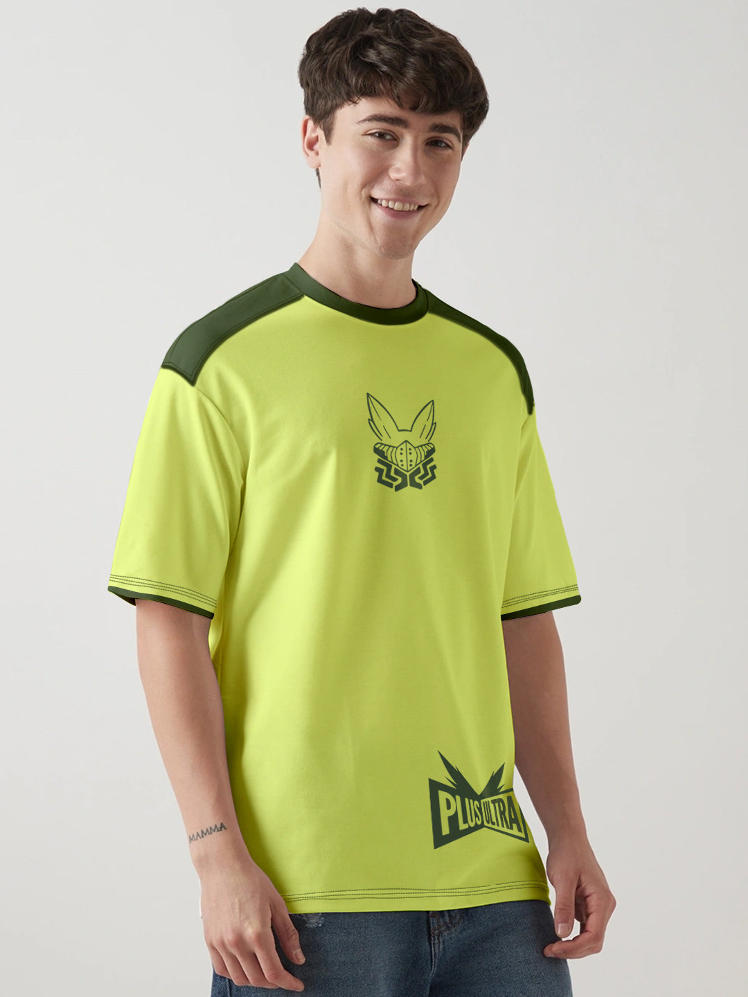 Rise of Deku Printed Anime Oversized T-Shirt - Multi Color